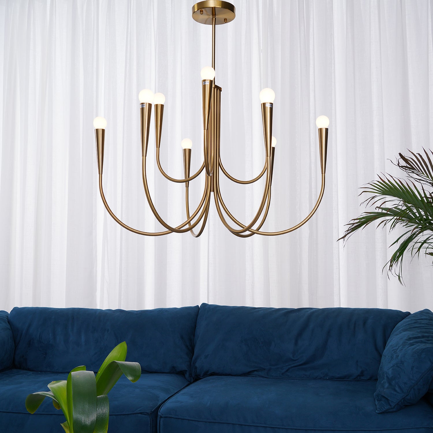 Swoop Arm Chandelier