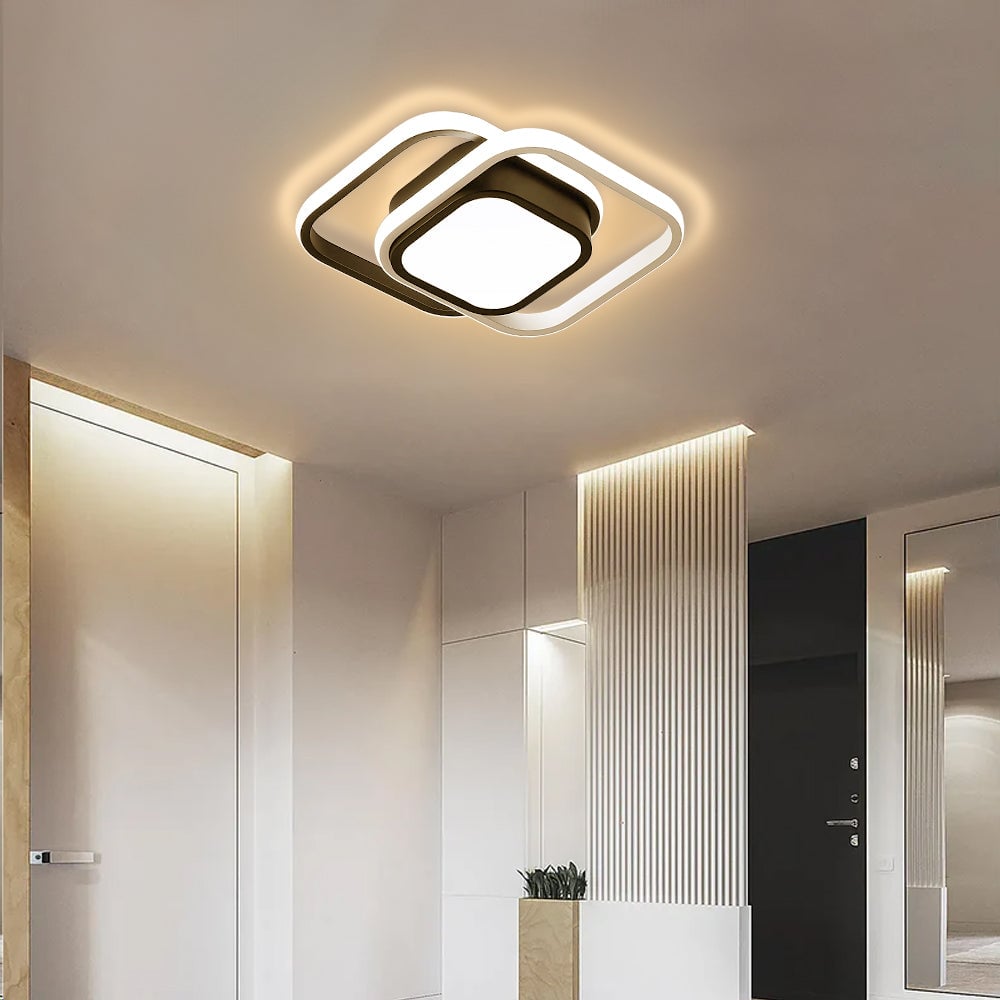 スクエアLEDアクリルリビングルームシーリングライト