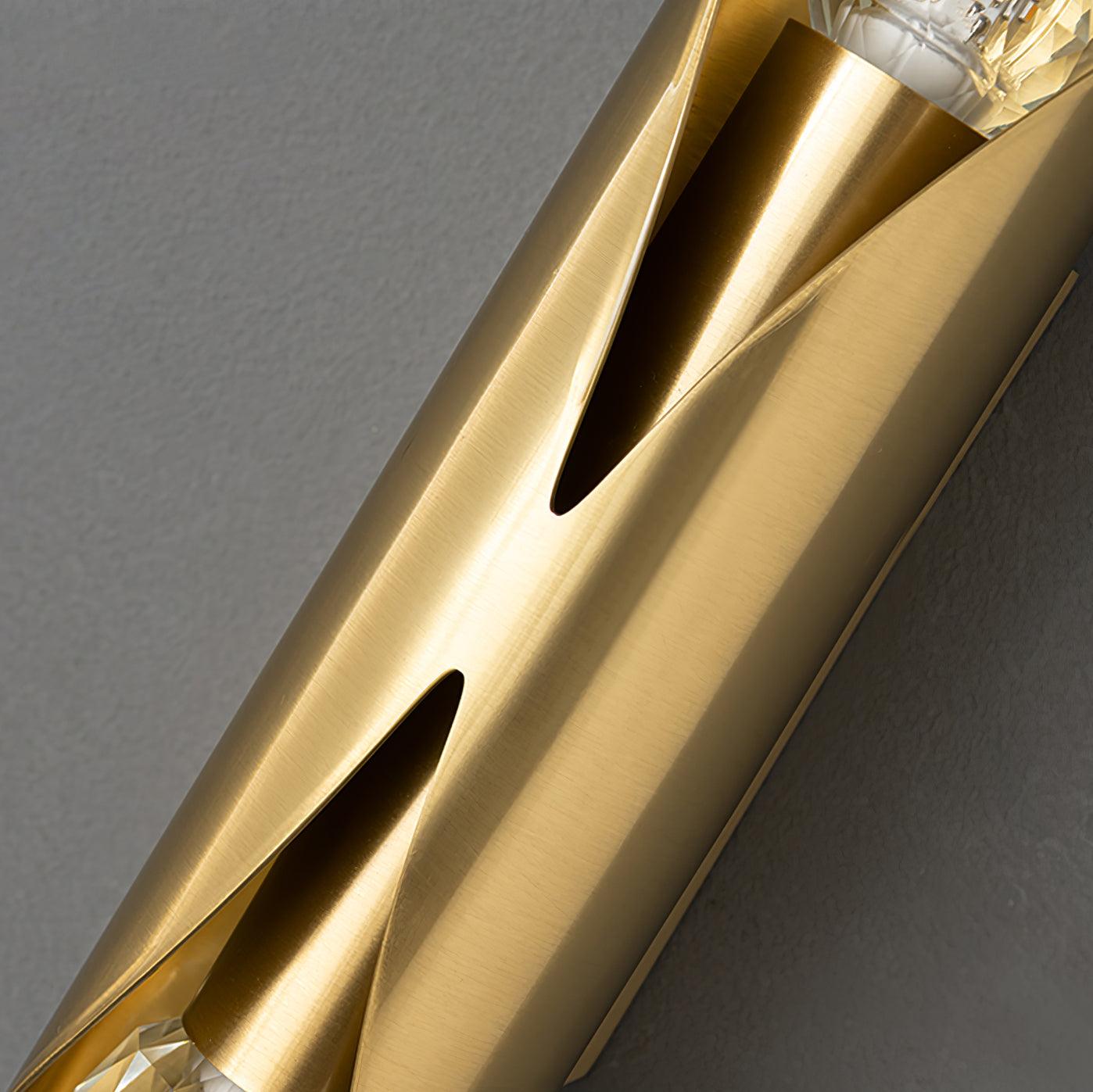 ダイヤモンド真鍮ウォールランプ