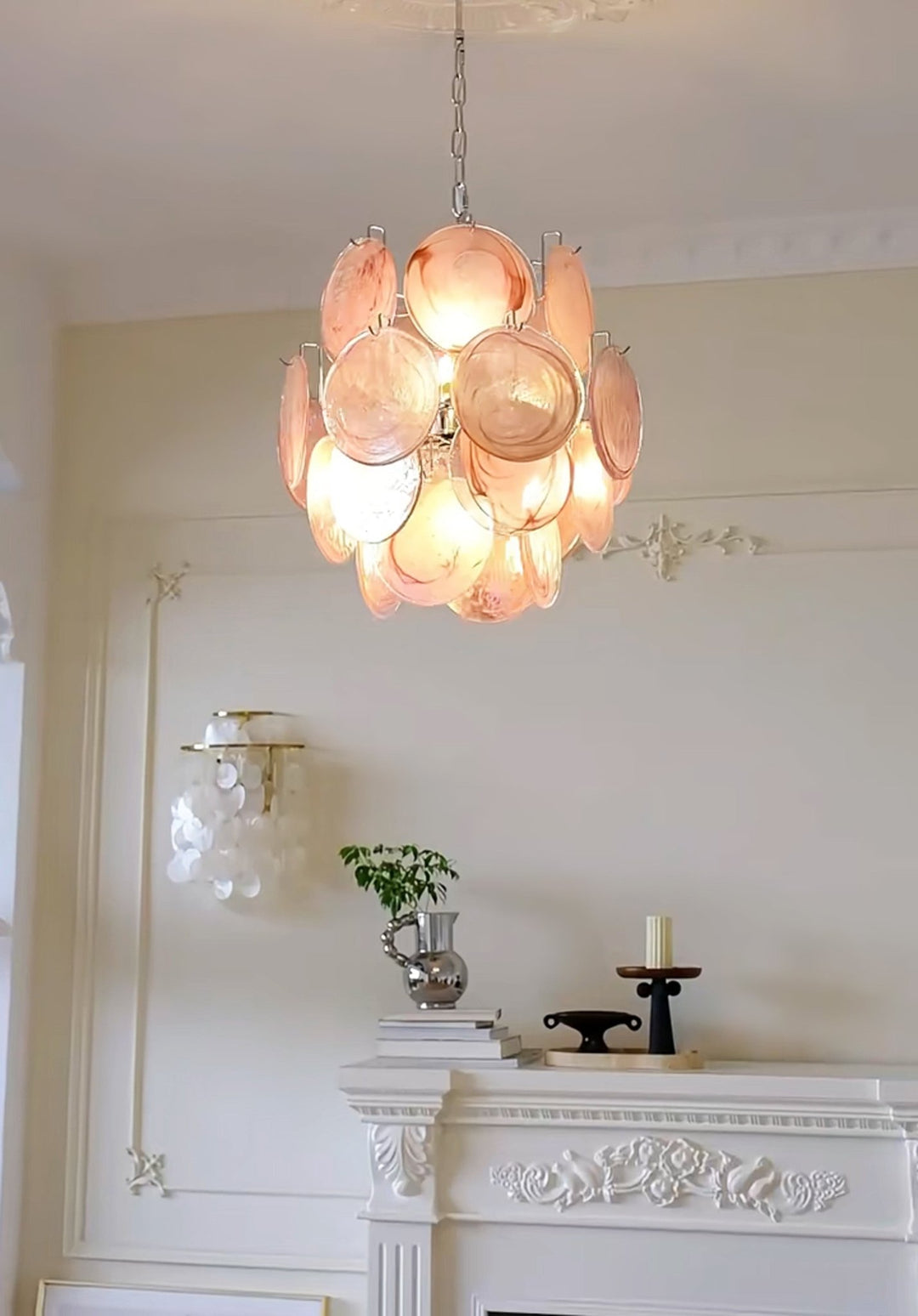 Loire Valley Glass Chandelier