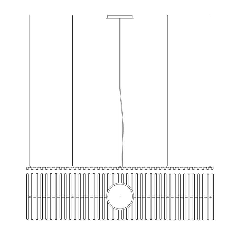 ピアノキー ブラックシャンデリア