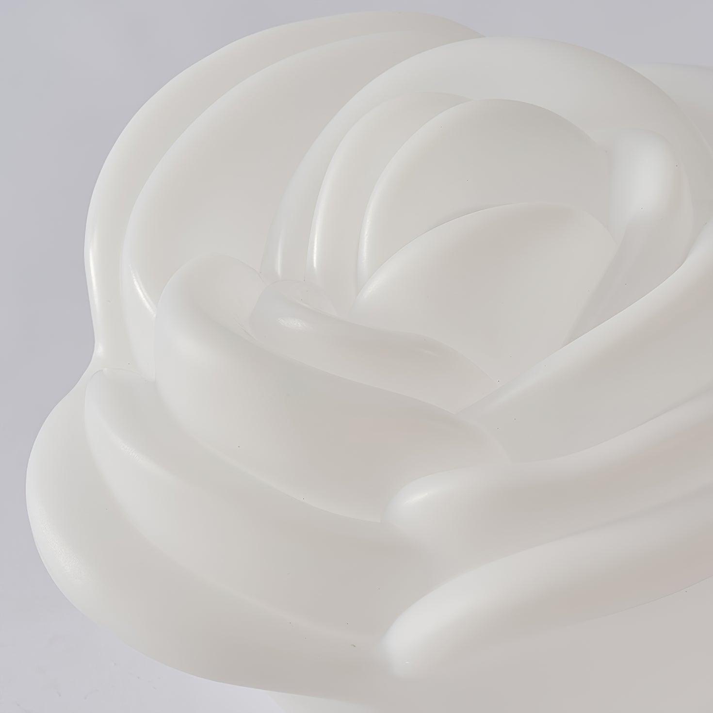 白いバラの形をしたLEDテーブルランプ