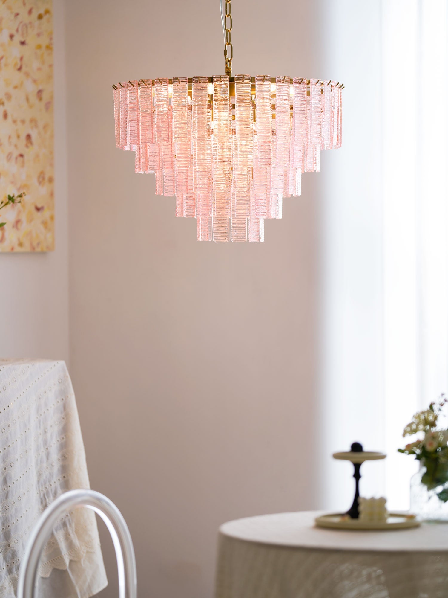 Opalora Pink Chandelier