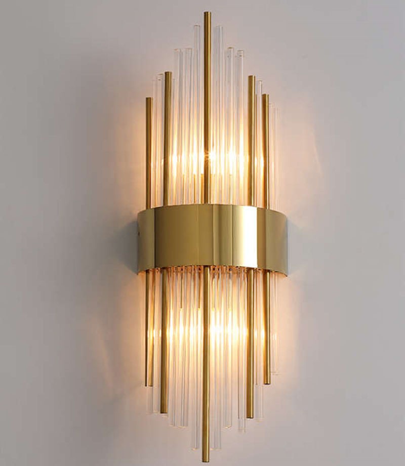 モダンで豪華なクリスタルウォールランプ