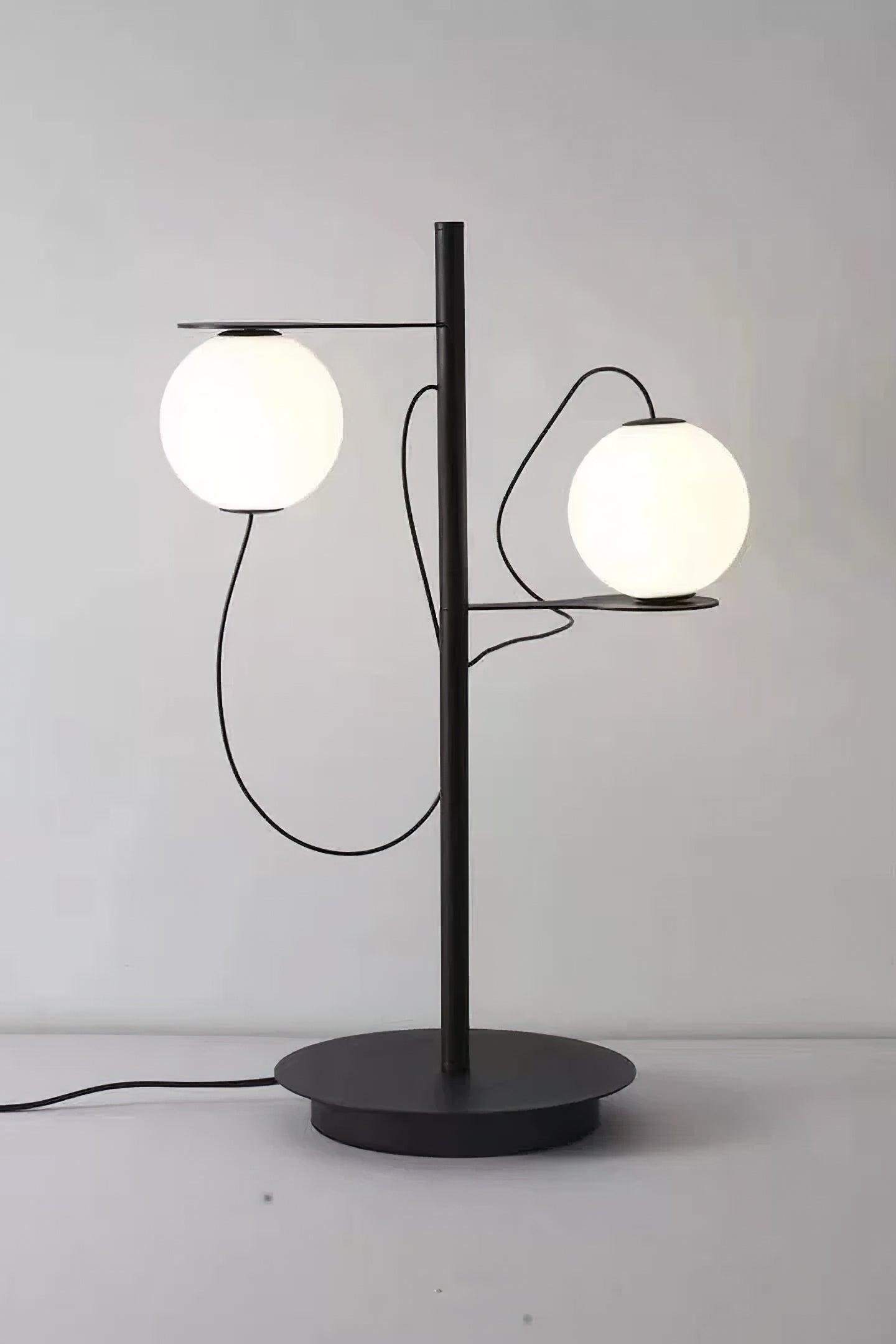 マグネット式ラウンドビーンテーブルランプ