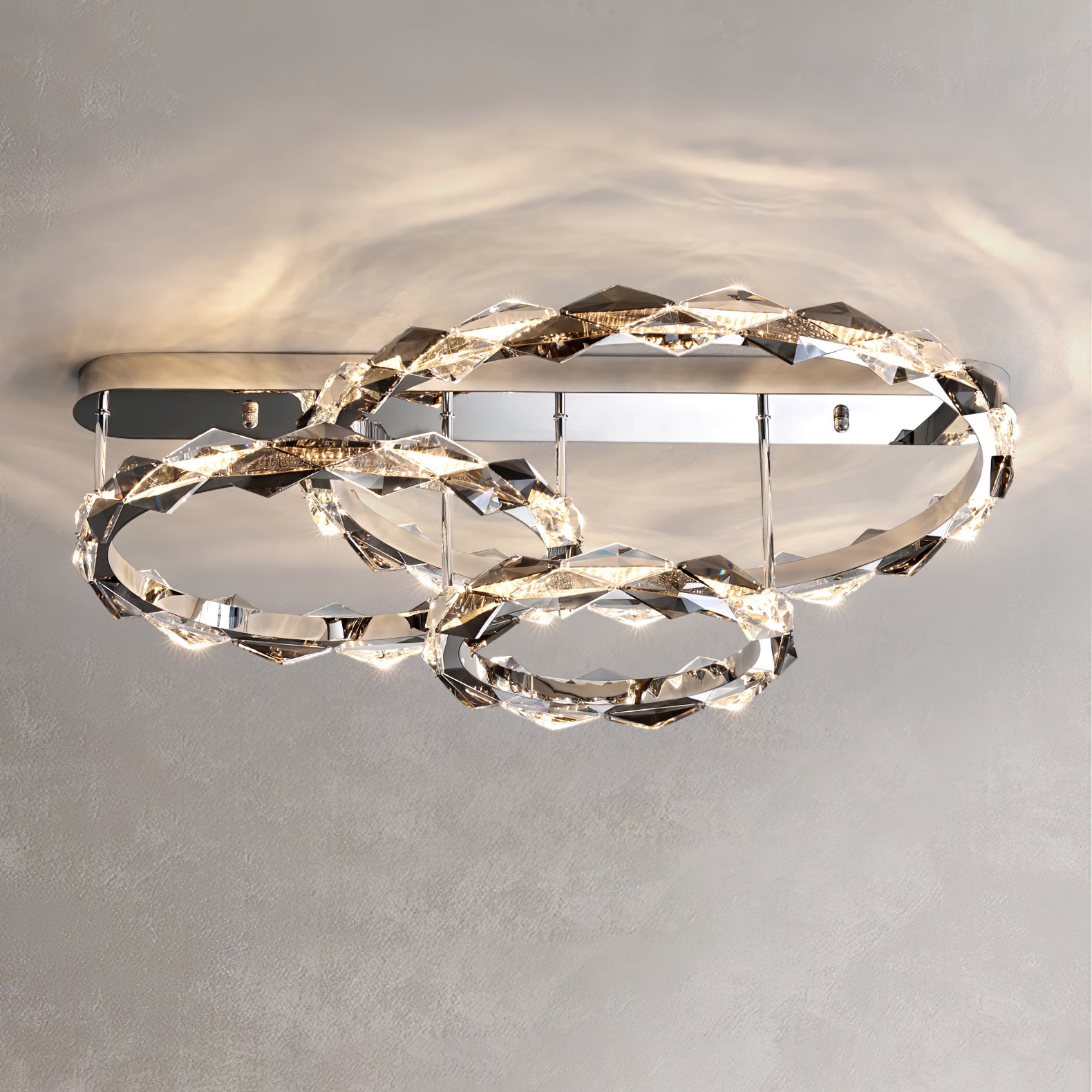 Rhombus Crystal Ceiling Lamp