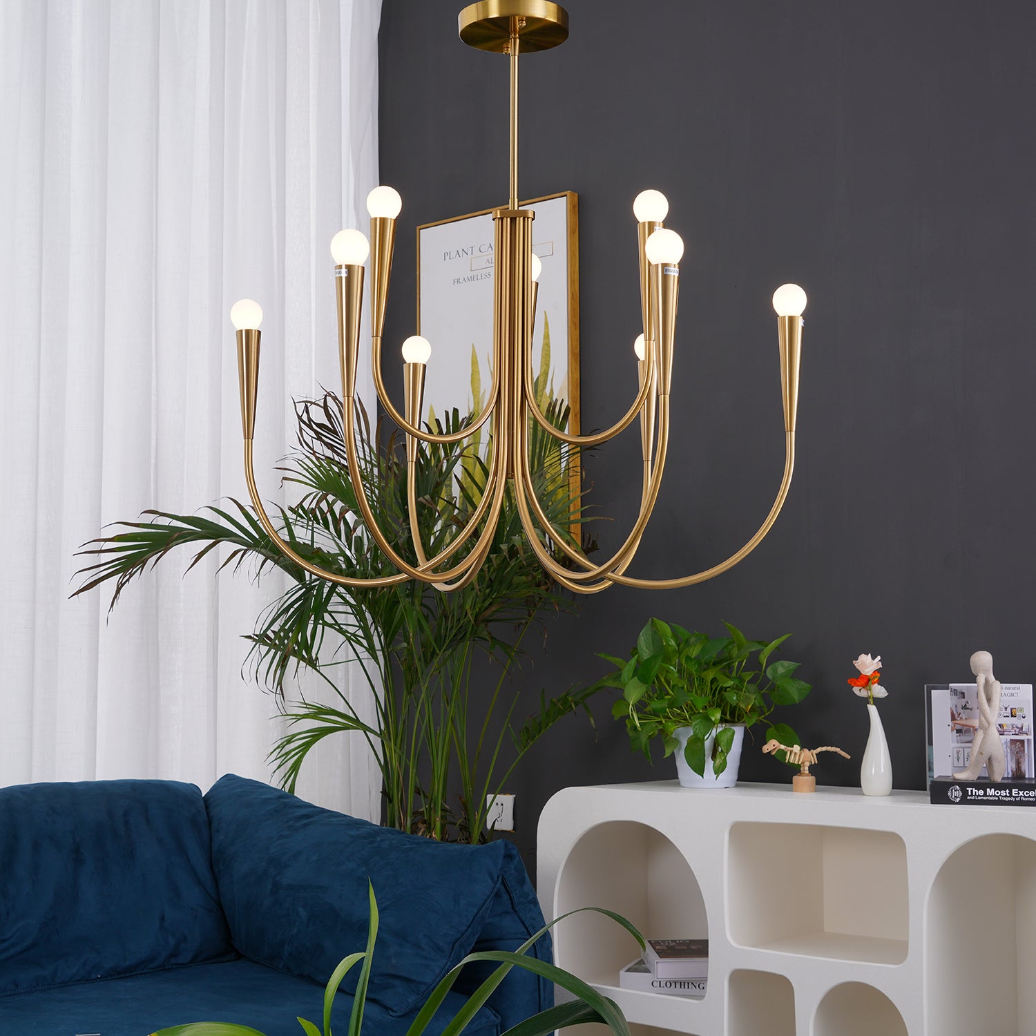 Swoop Arm Chandelier