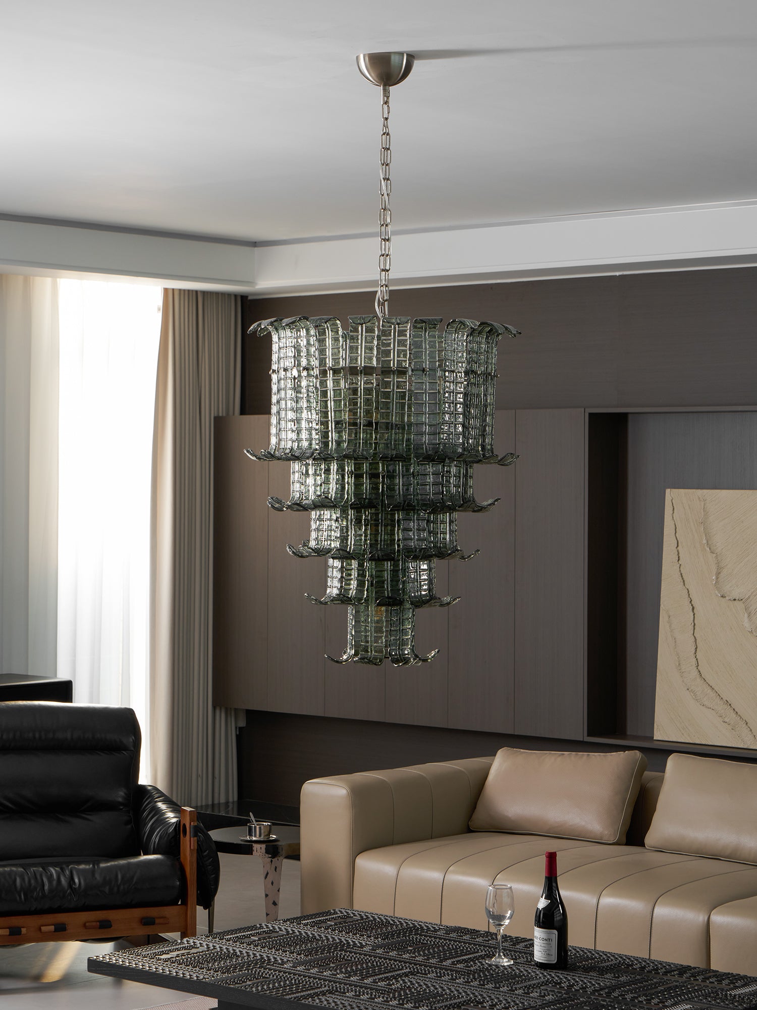 Murano Cascade Glass Chandeliers