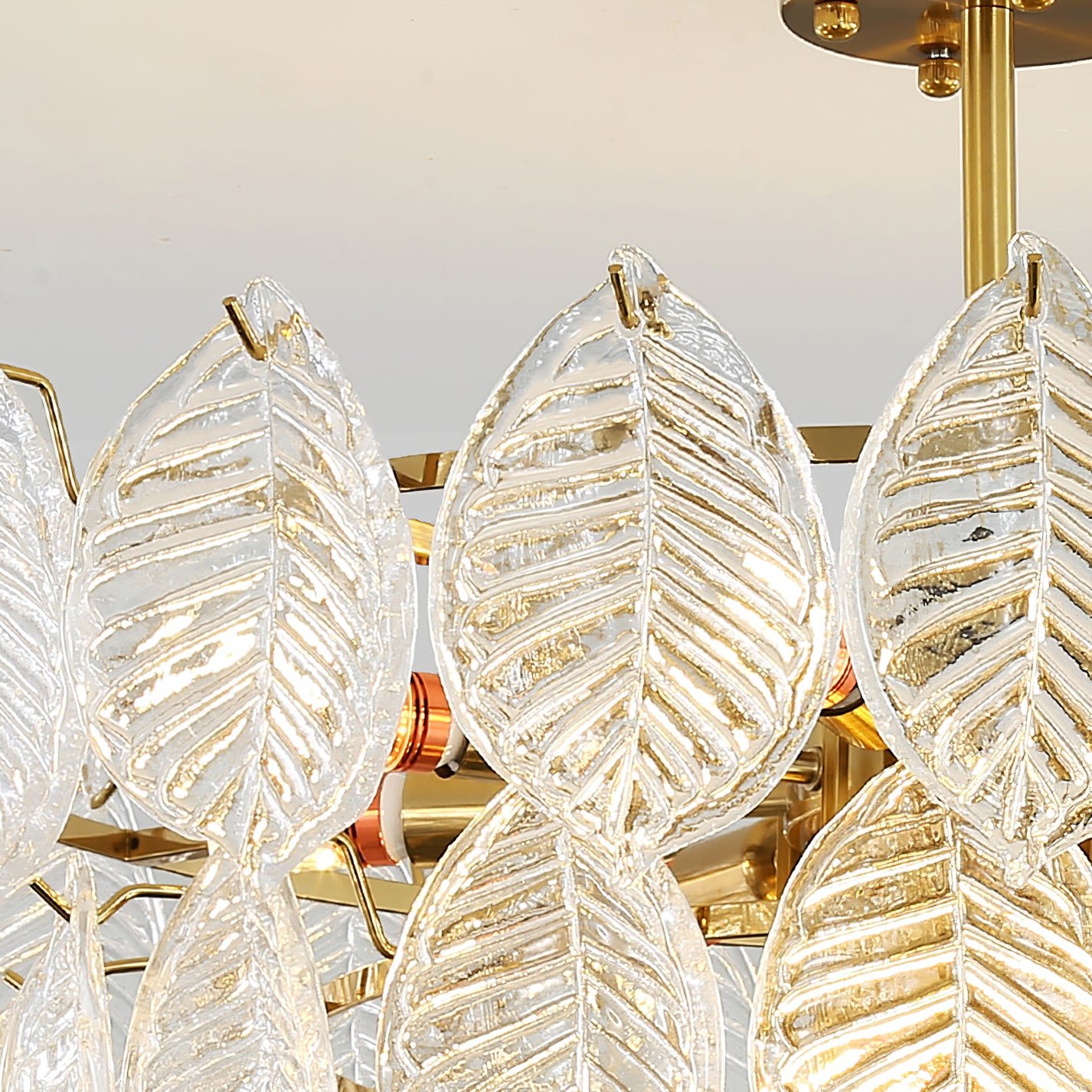 Leaf Glass Chandelier