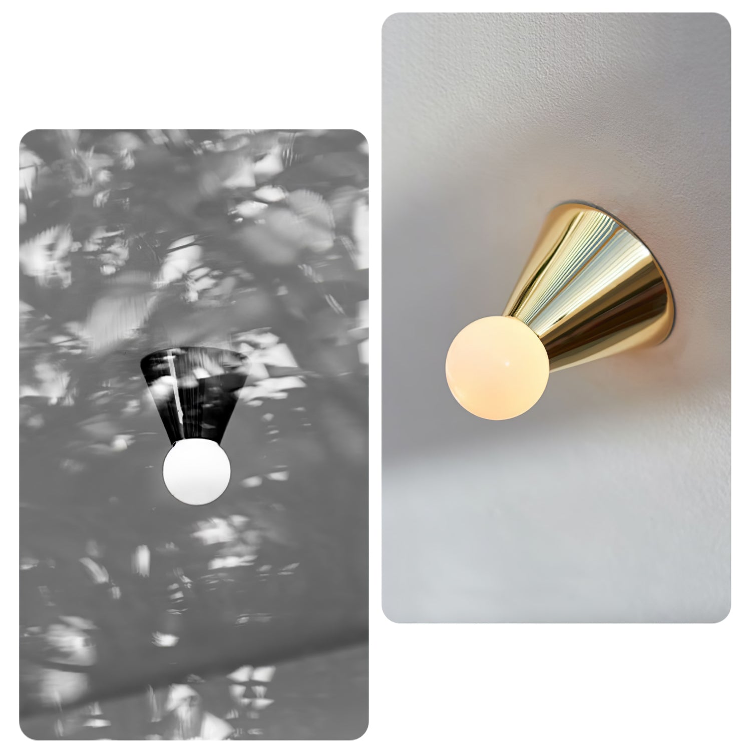 円錐形シーリングランプ