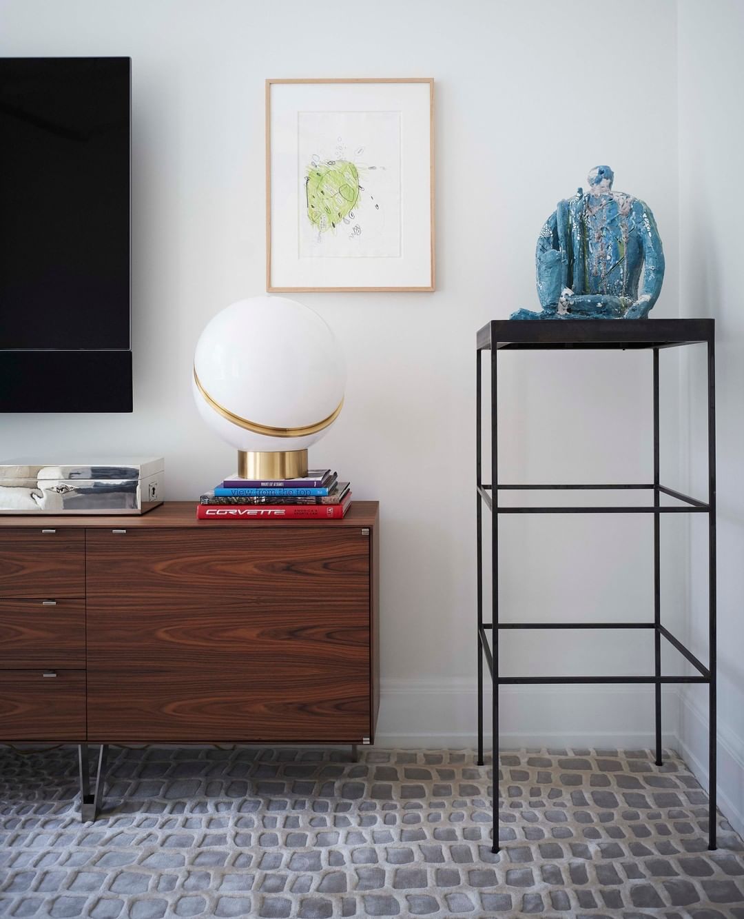 三日月型テーブルランプ