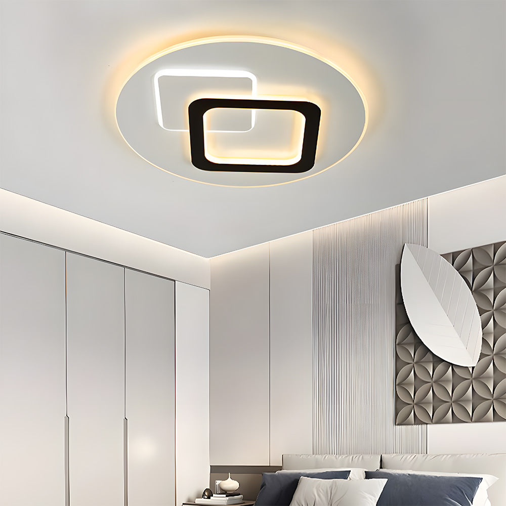 ミニマリストな超薄型メタルリビングルームLEDシーリングライト