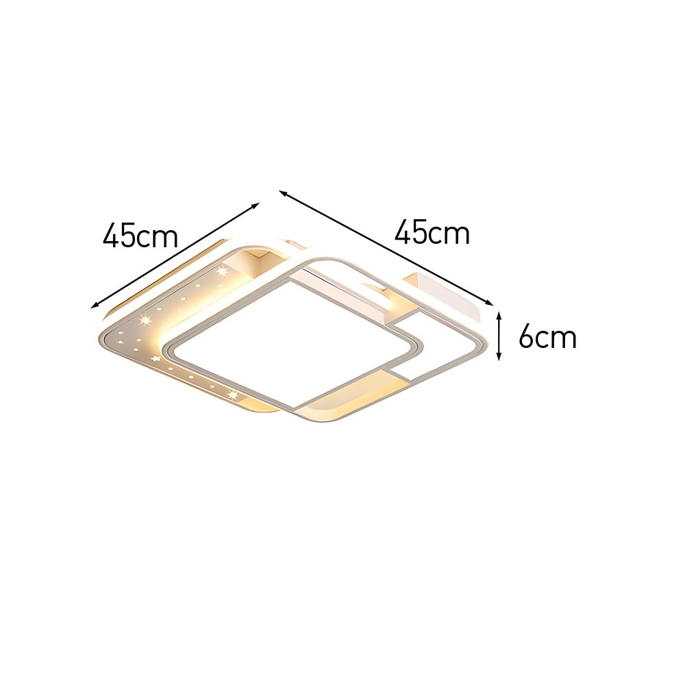 モダンな星空模様の白色LEDリビングルーム用シーリングライト