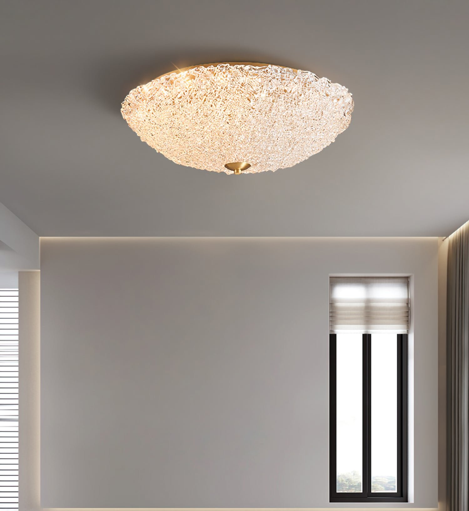 Crystal Wave Ceiling Light