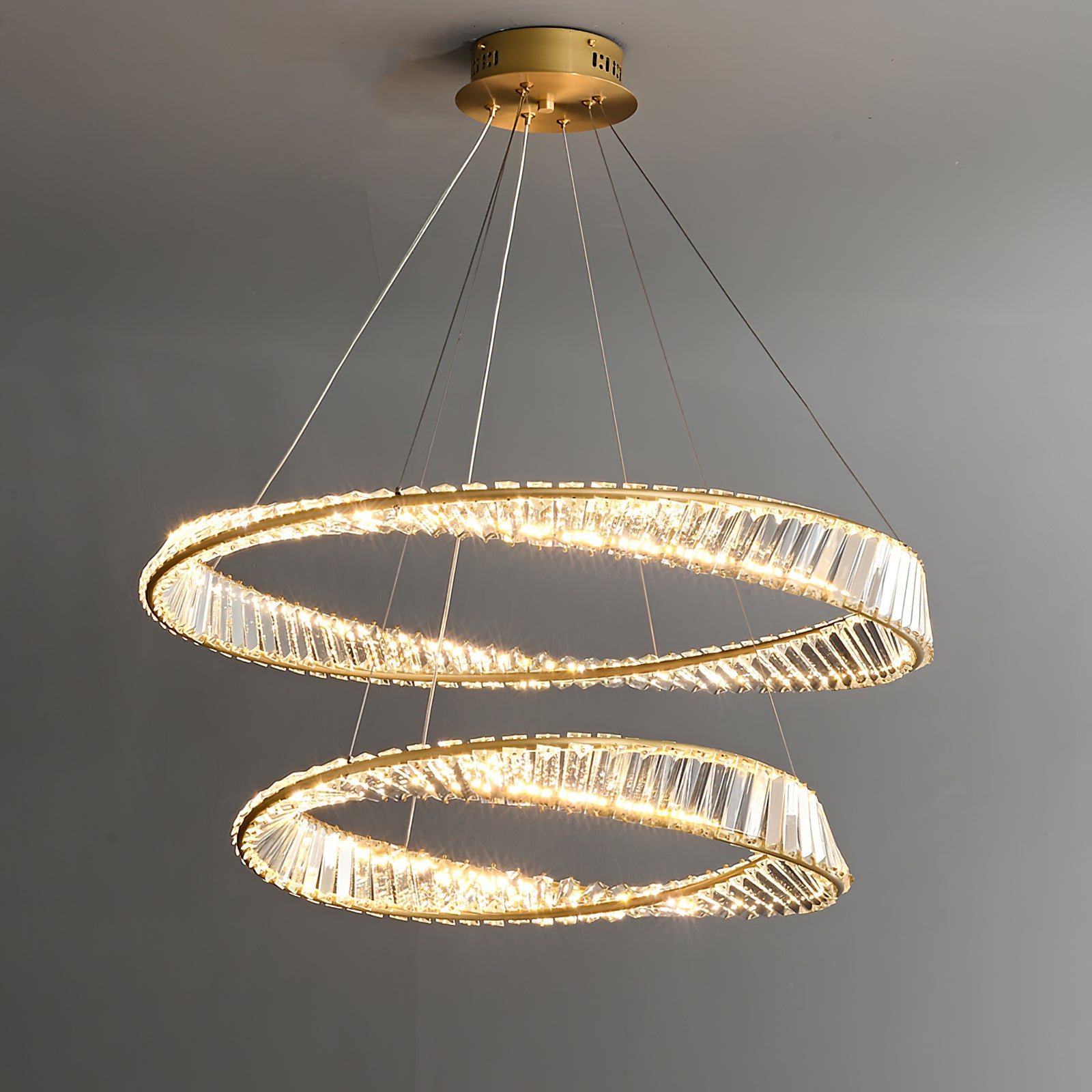 Ous クリスタル リング シャンデリア