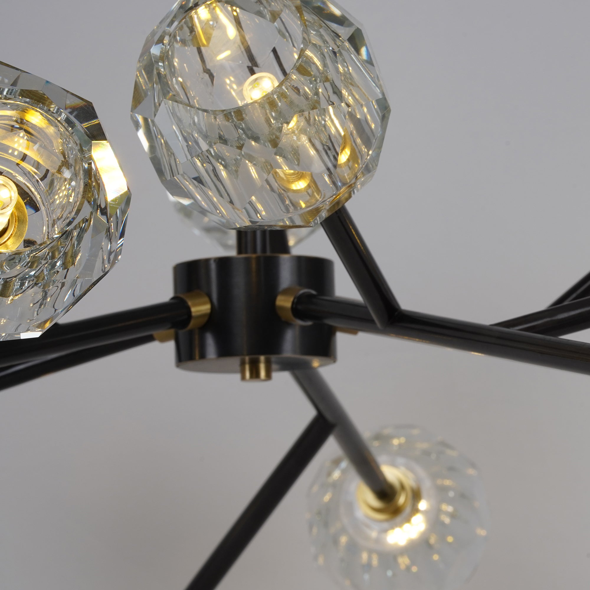 Crystal Ball Round Cluster Chandelier