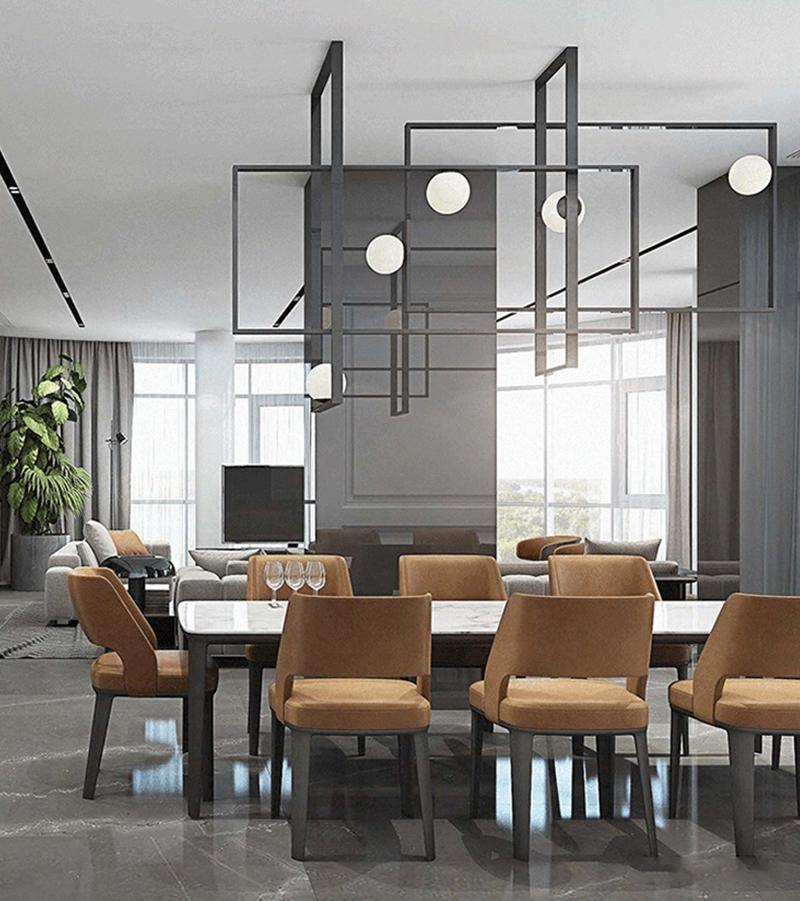 モンドリアンガラスシーリングライト