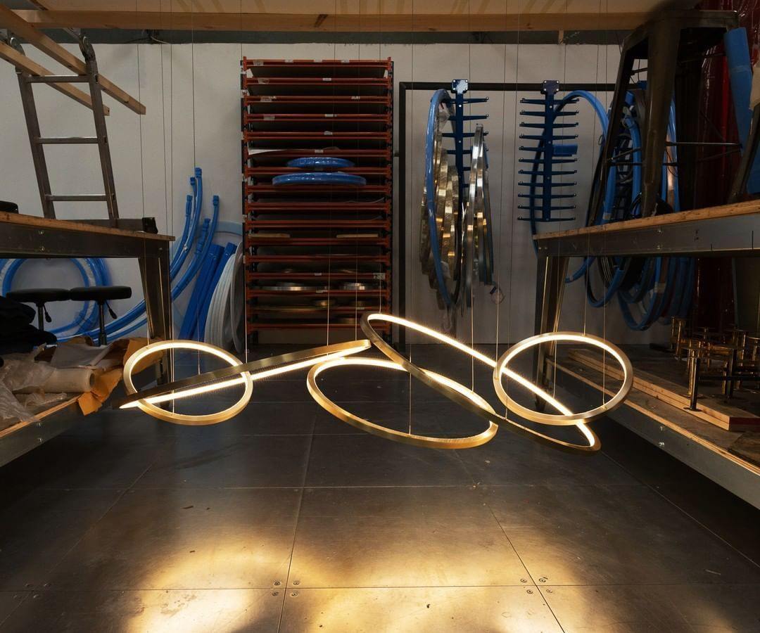 Lohja Gold Chandelier