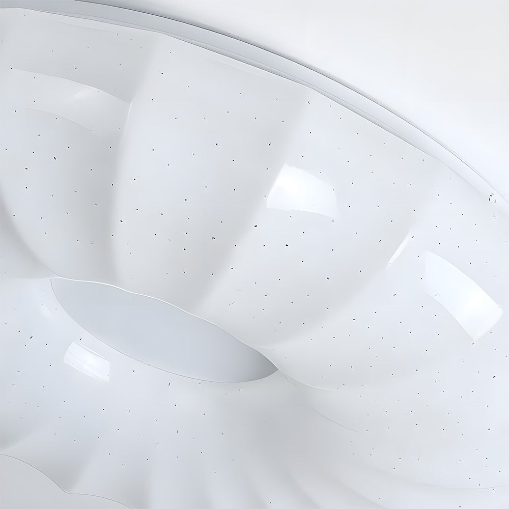 シンプルな住宅用クリーム色フラッシュマウントLEDシーリングライト