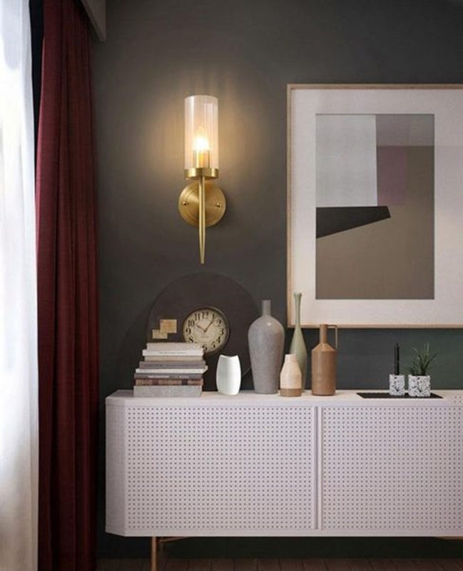 ガラス燭台壁取り付け用燭台