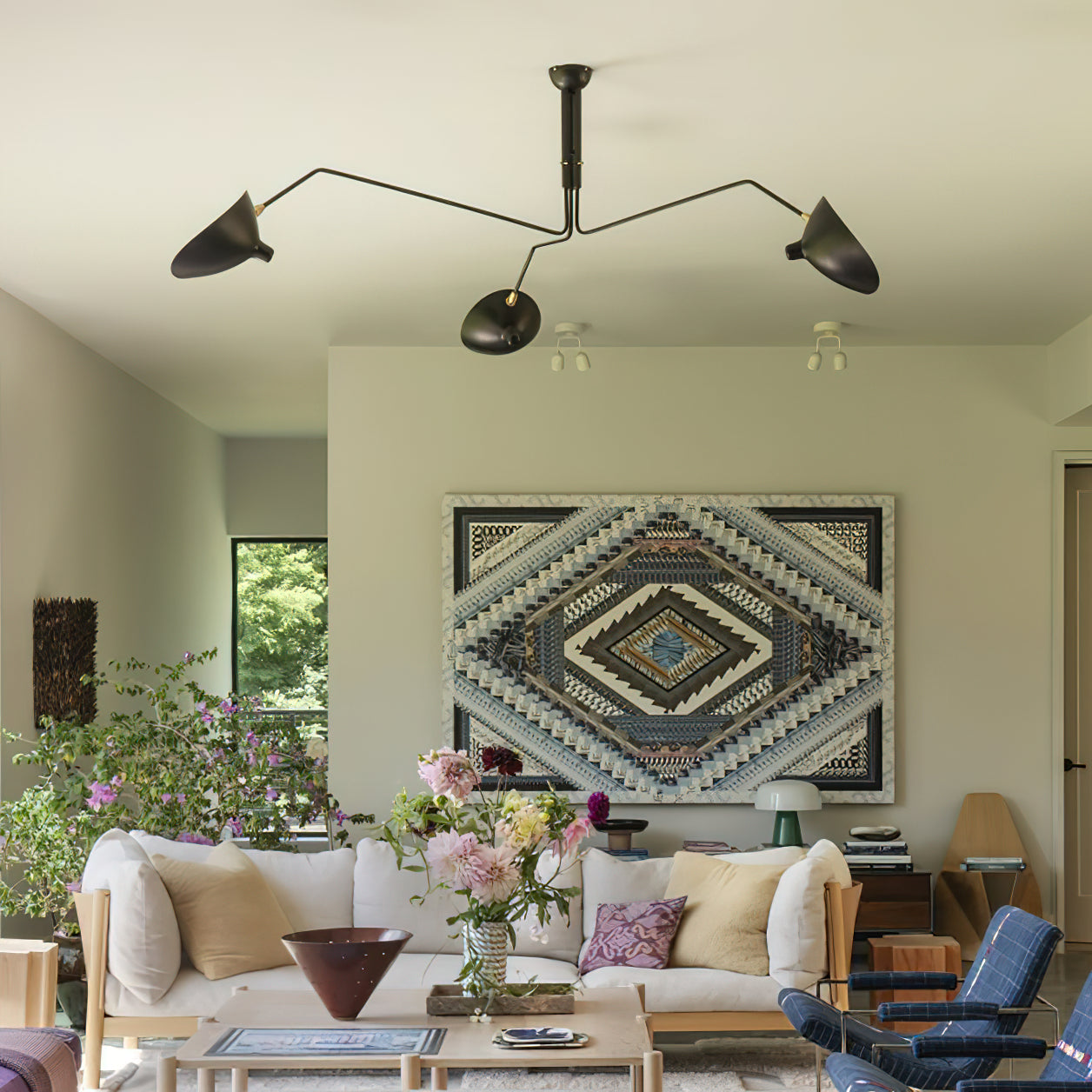 横型 Serge Mouille シーリングランプ A