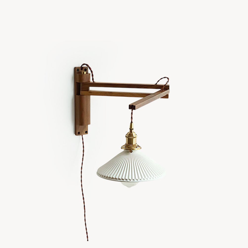 Walnut Telescopic Wall Lamp