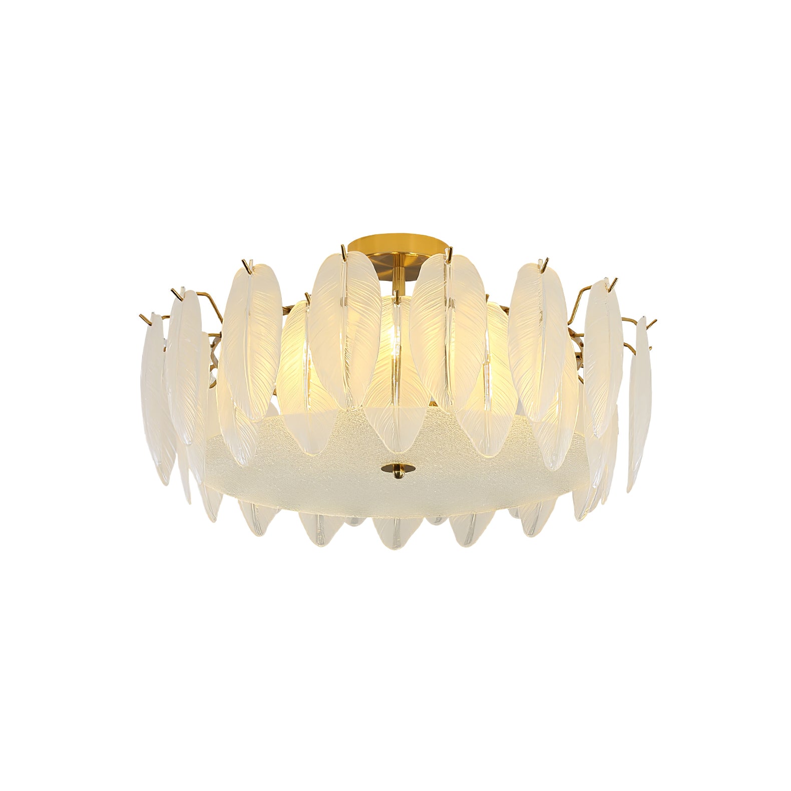 ガラスの羽根のシャンデリア