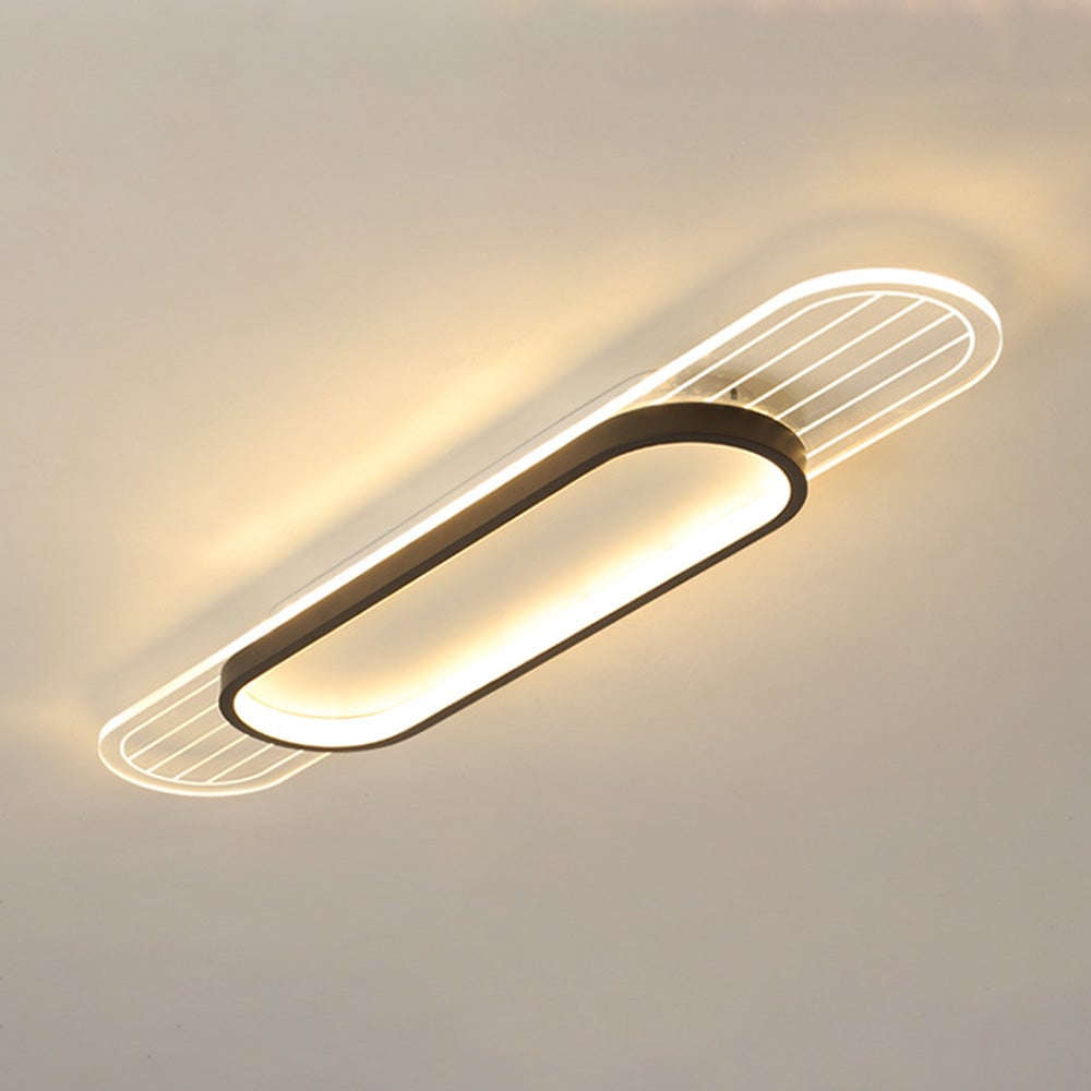 現代的な鉄製のリビングルーム用フラッシュマウントLEDシーリングライト