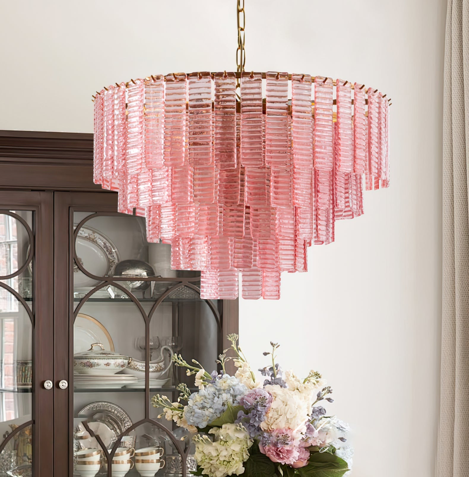 Opalora Pink Chandelier