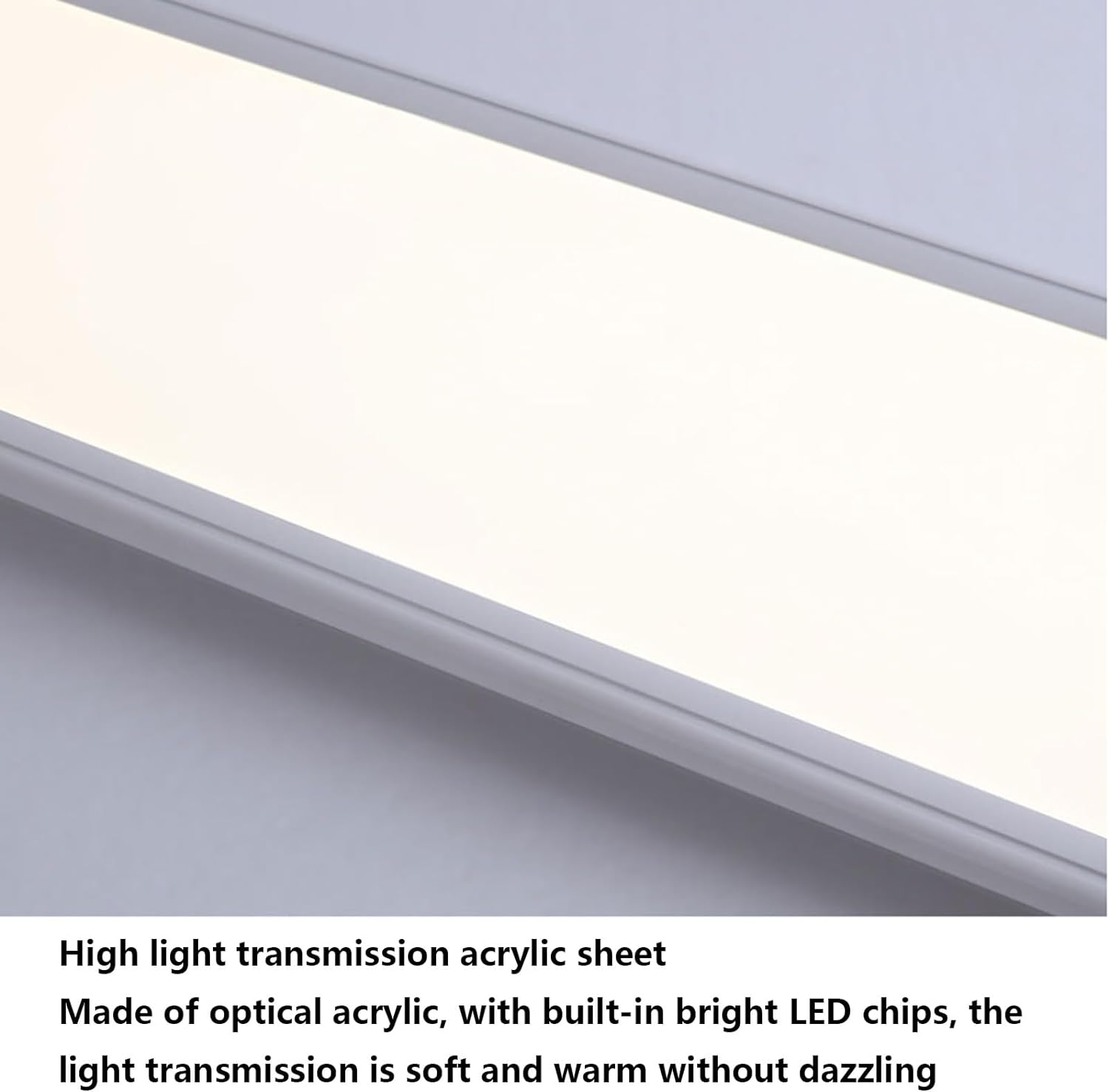 モダンな廊下の長い天井照明