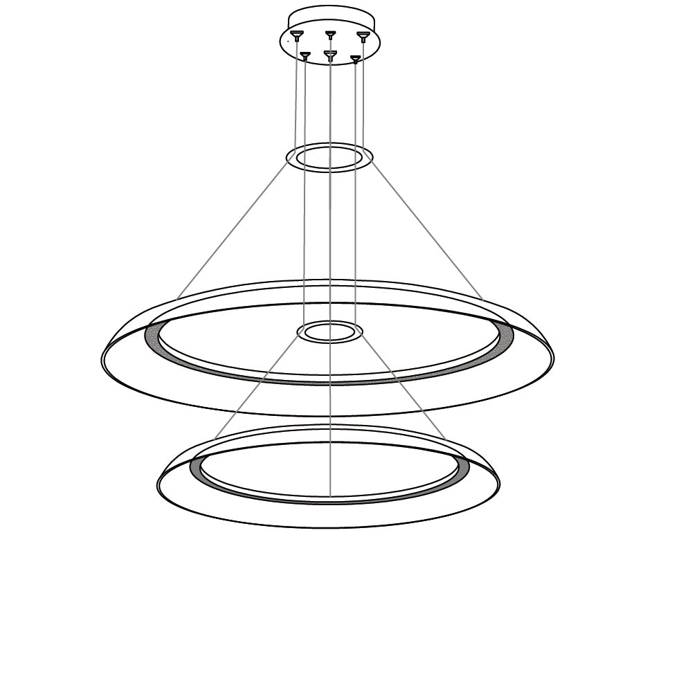 Graduated Circle Chandelier