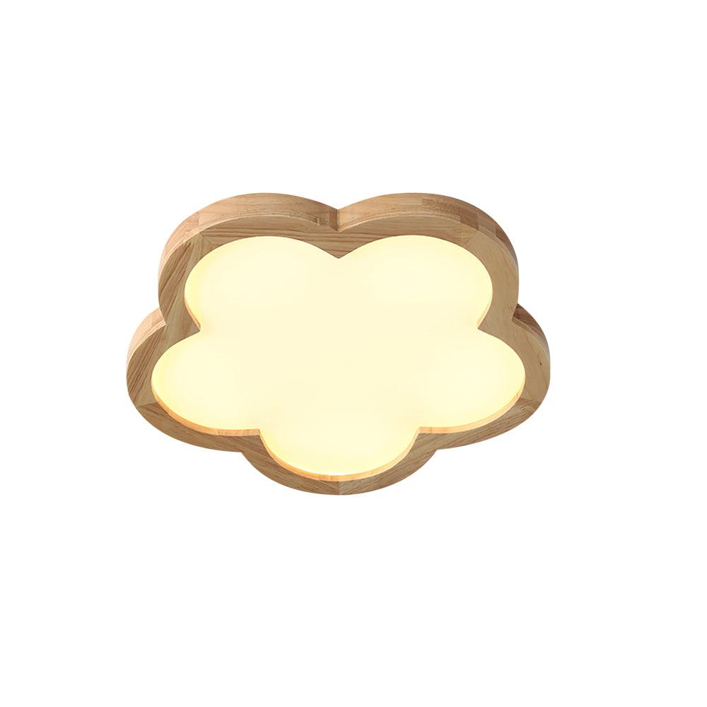 Wooden Flowers Ceiling Lamp