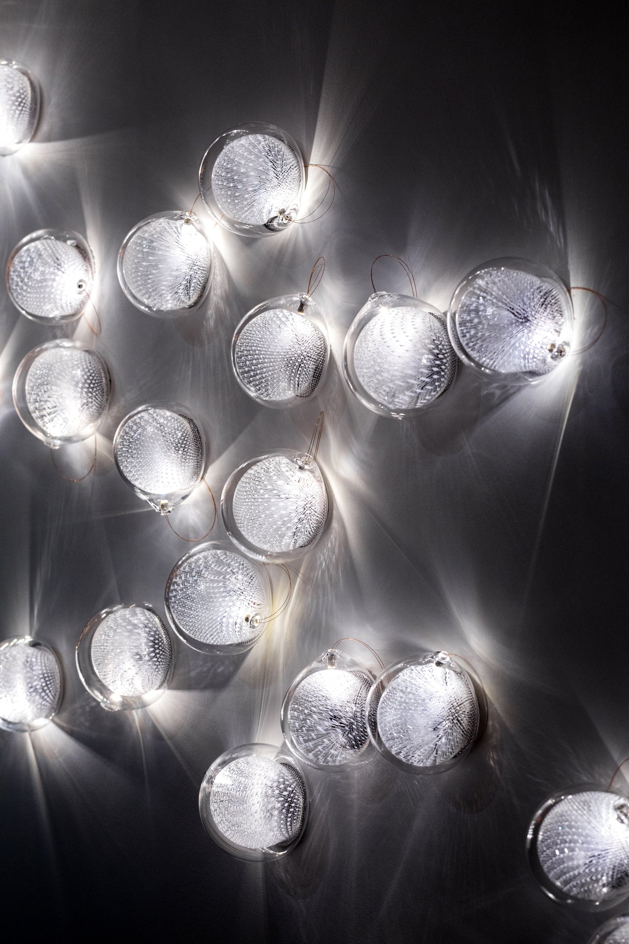 White-Clear Glass Wall Lamp