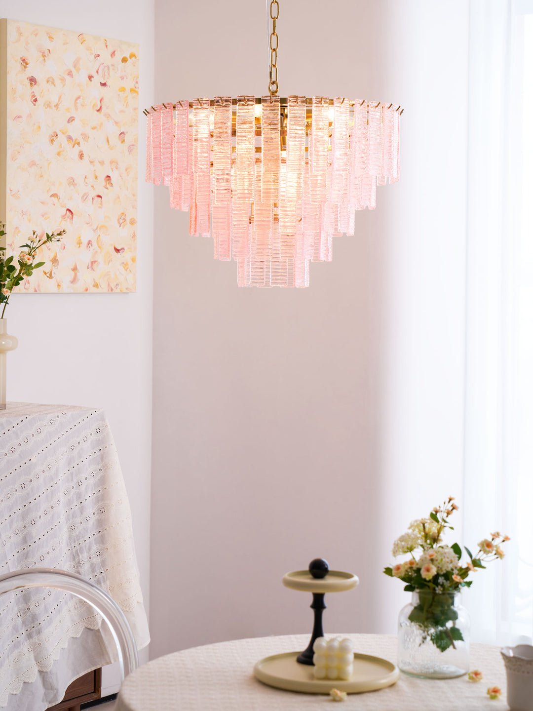 Opalora Pink Chandelier