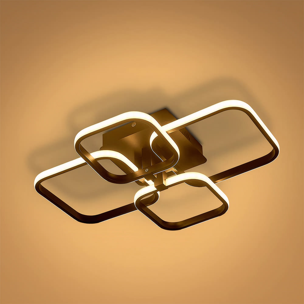 北欧の創造性あふれるマルチスクエアリビングルームLEDシーリングライト