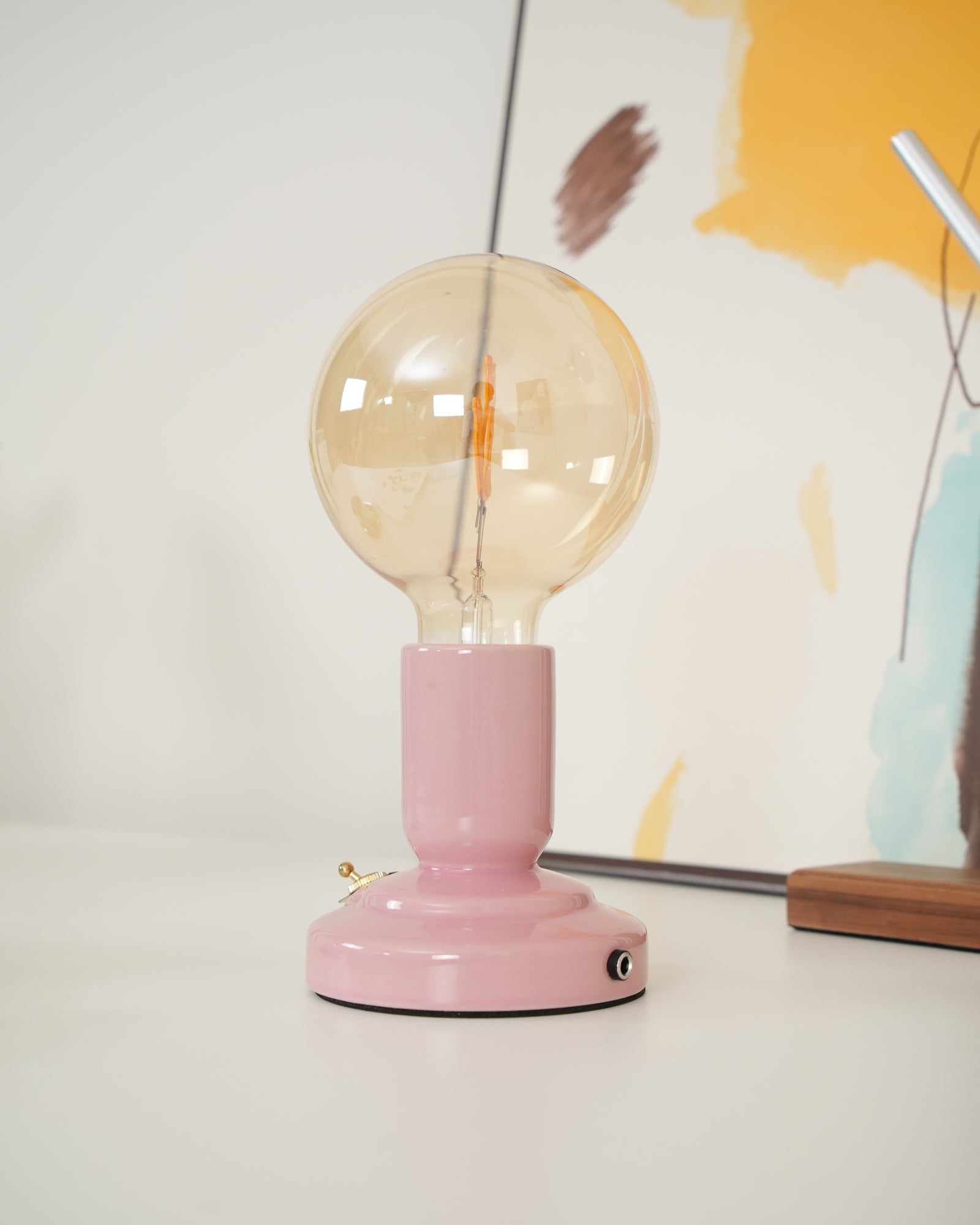 北欧風猫型セラミックテーブルランプ バッテリー内蔵