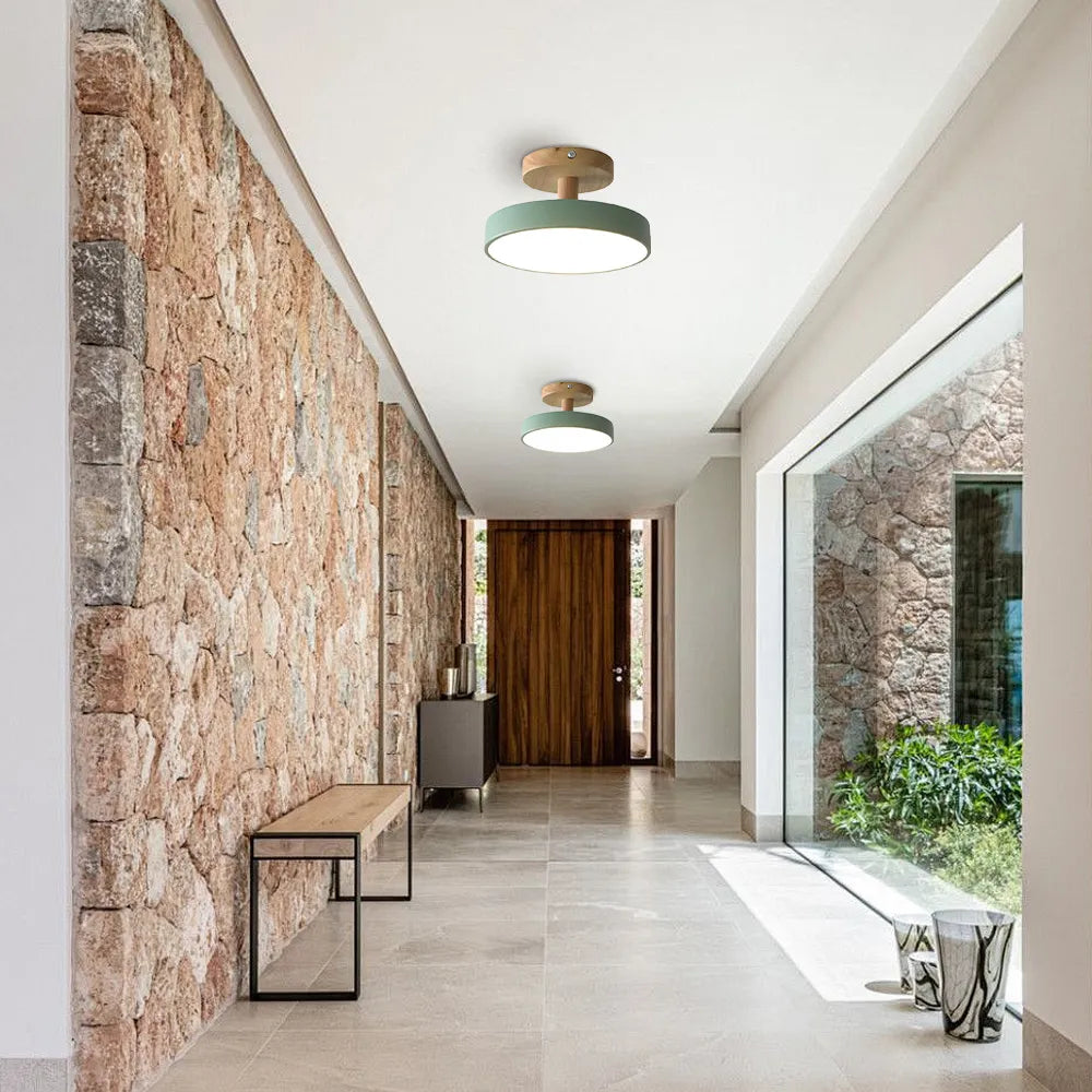 モダンな鉄製の円形廊下用LEDシーリングライト