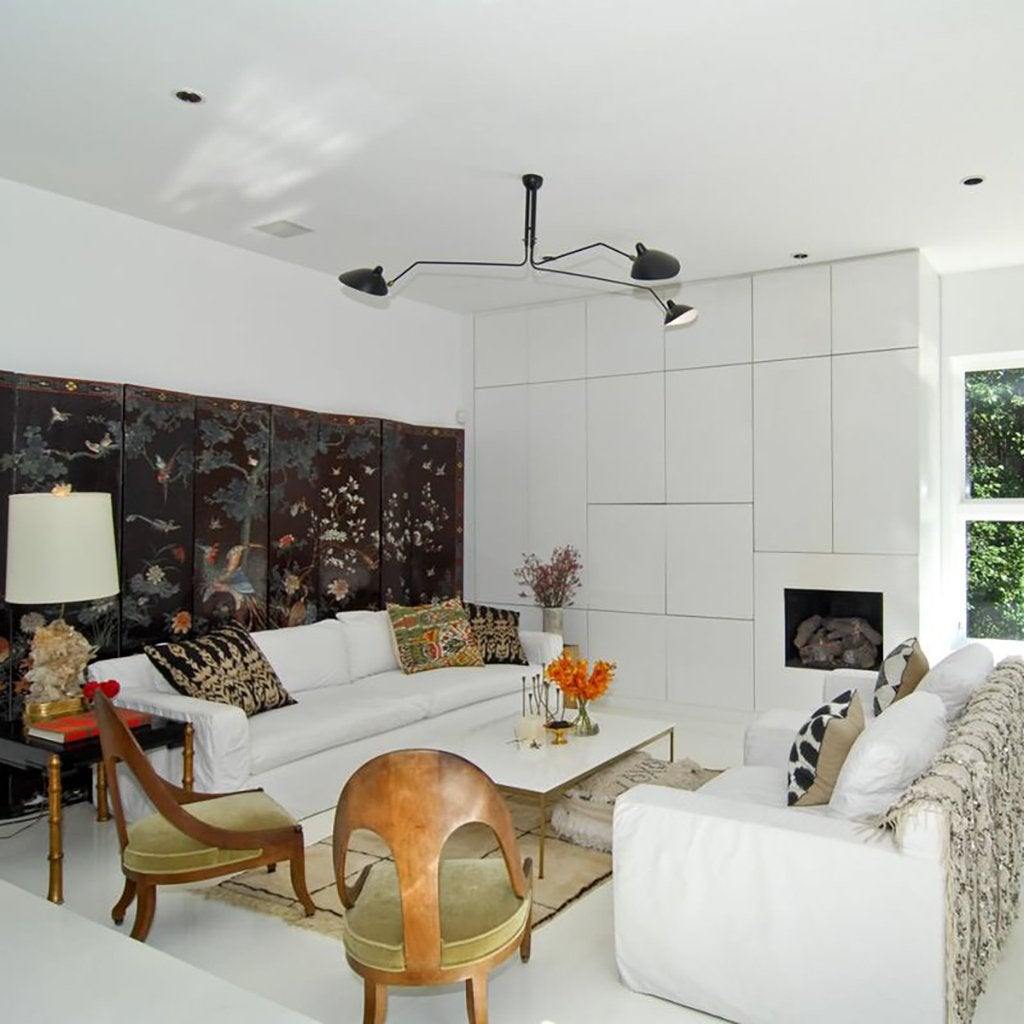 Horizontal Serge Mouille Ceiling Lamp A