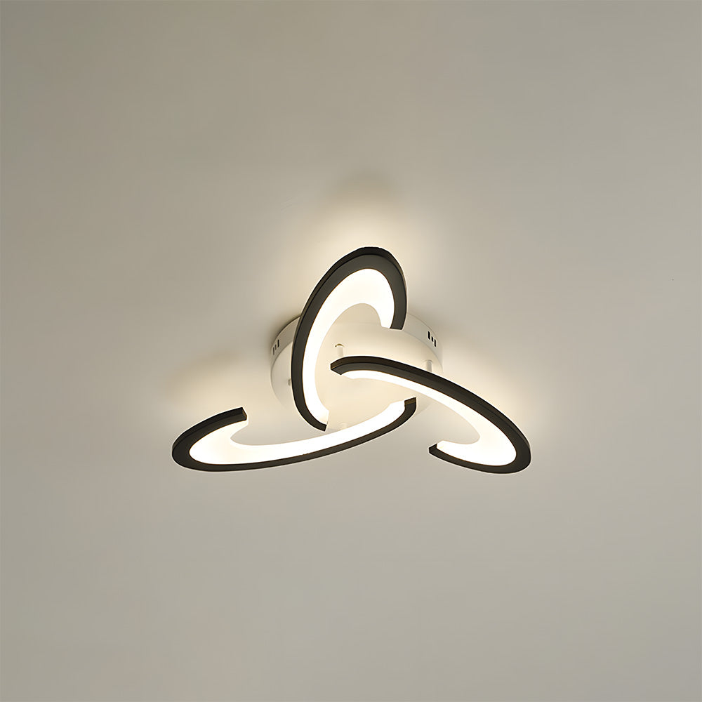 モダンな北欧風アイアンリビングルームLEDシーリングライト