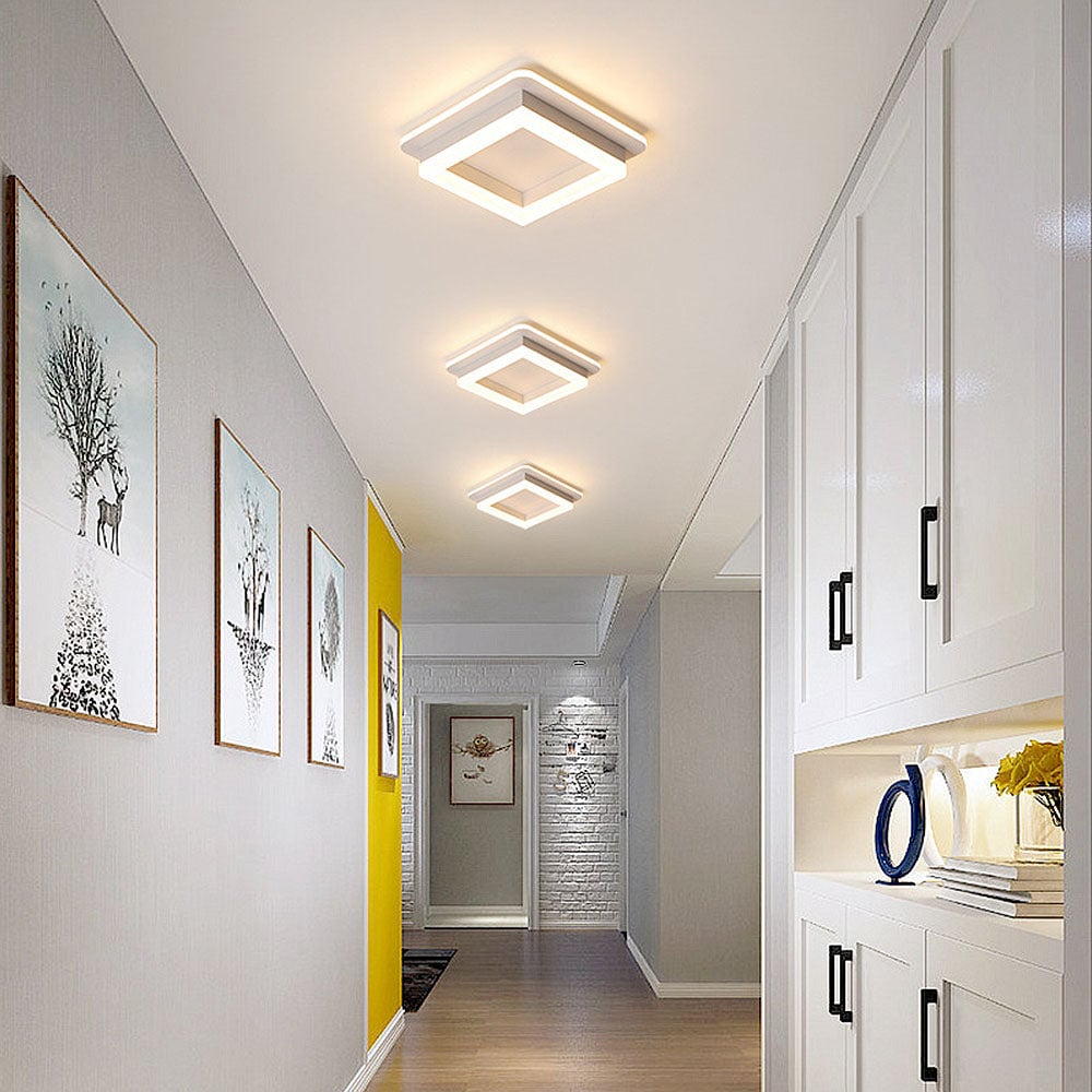 廊下用のシンプルでモダンなアクリル製シーリングランプ