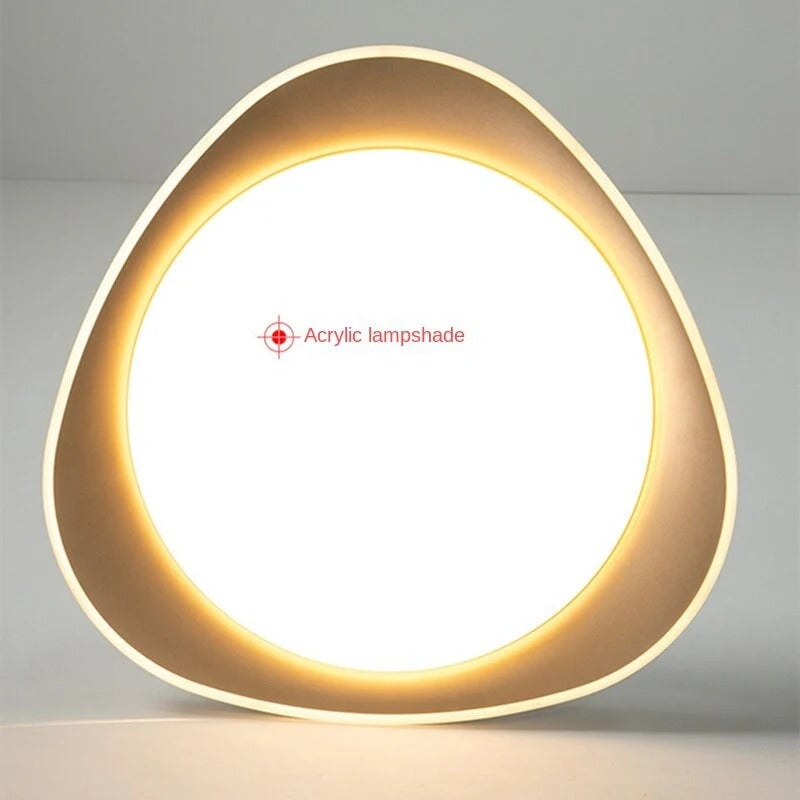 モダンな幾何学模様の調光可能な鉄製リビングルーム用LEDシーリングライト