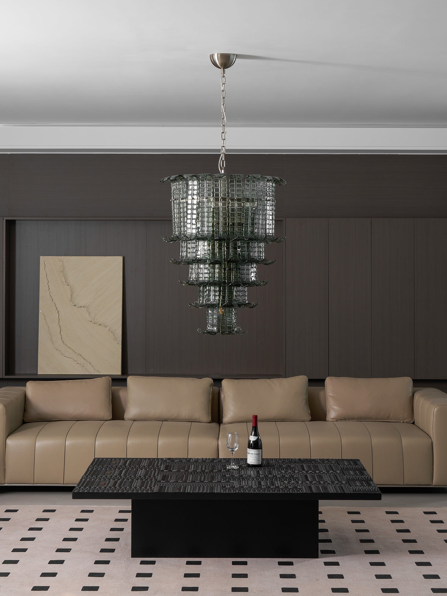 Murano Cascade Glass Chandeliers