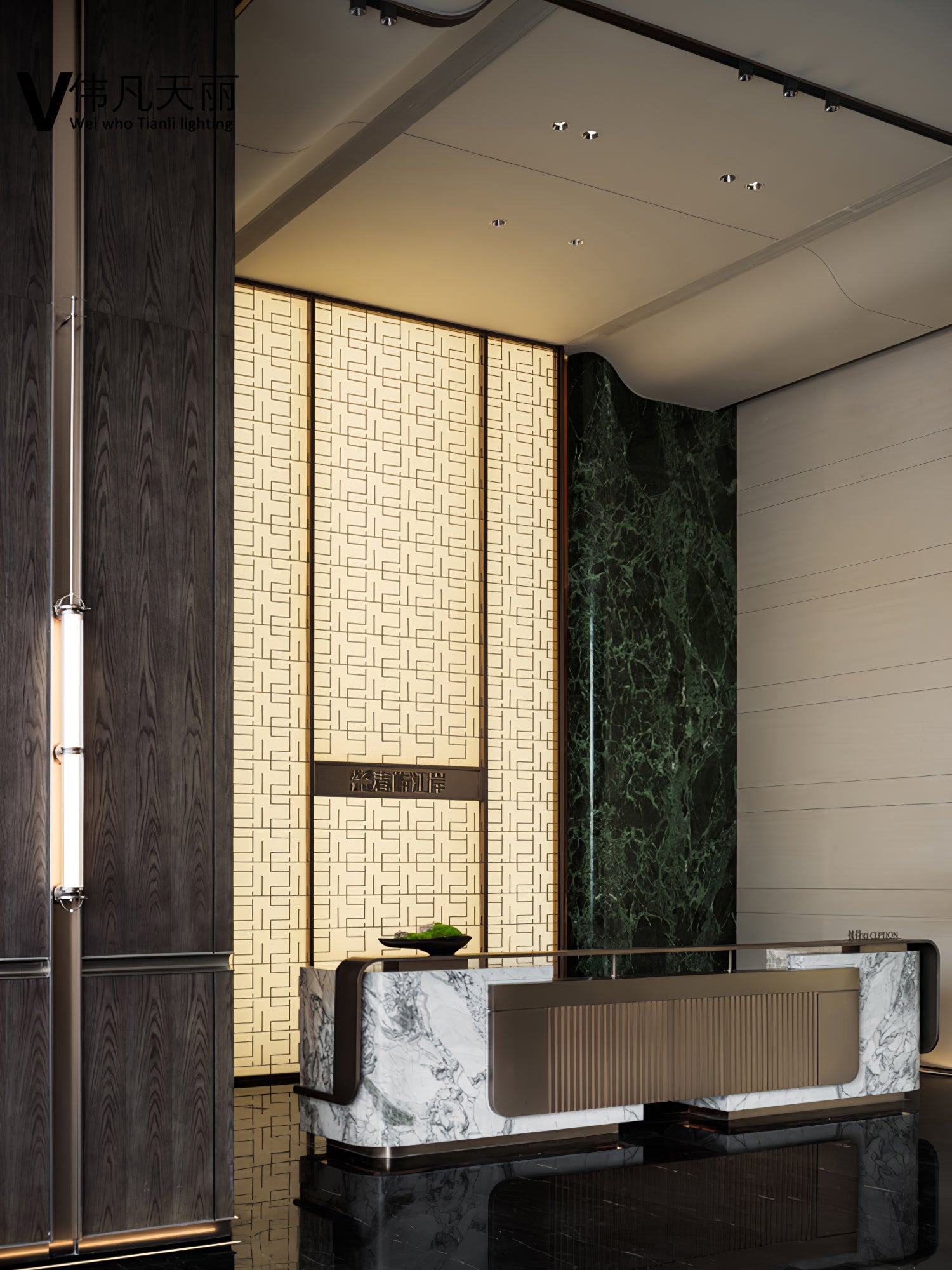 メリディアン垂直壁取り付け用燭台