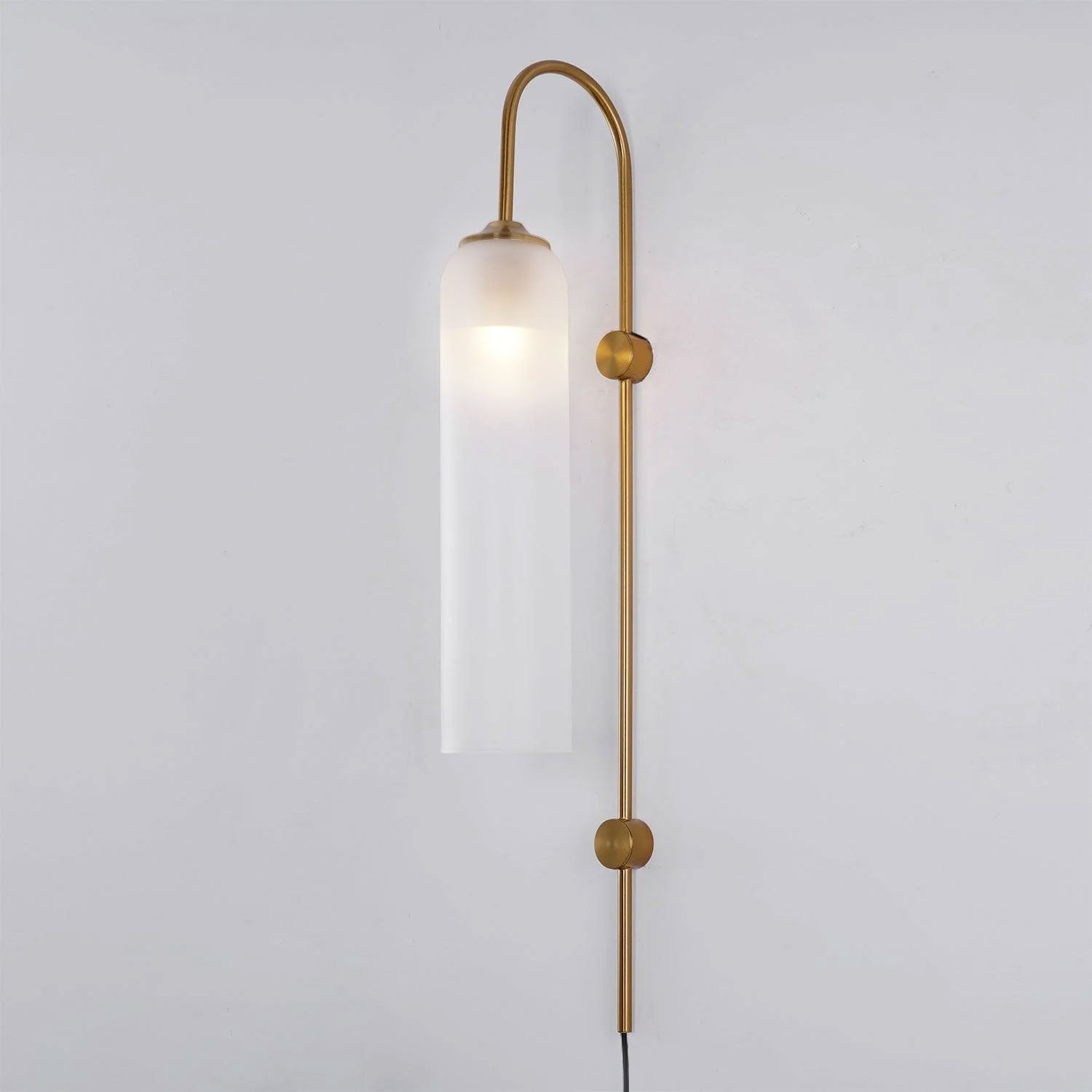 Modern Glass Plug-In Wall Lamp