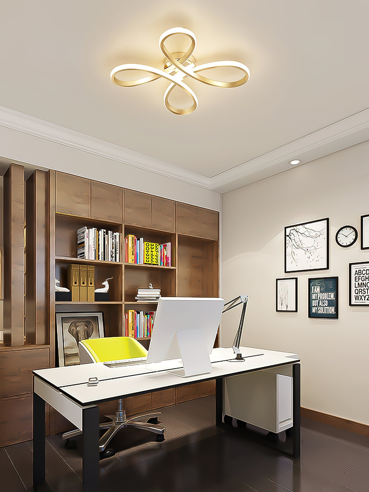 四つ葉のクローバーシリコンシーリングランプ