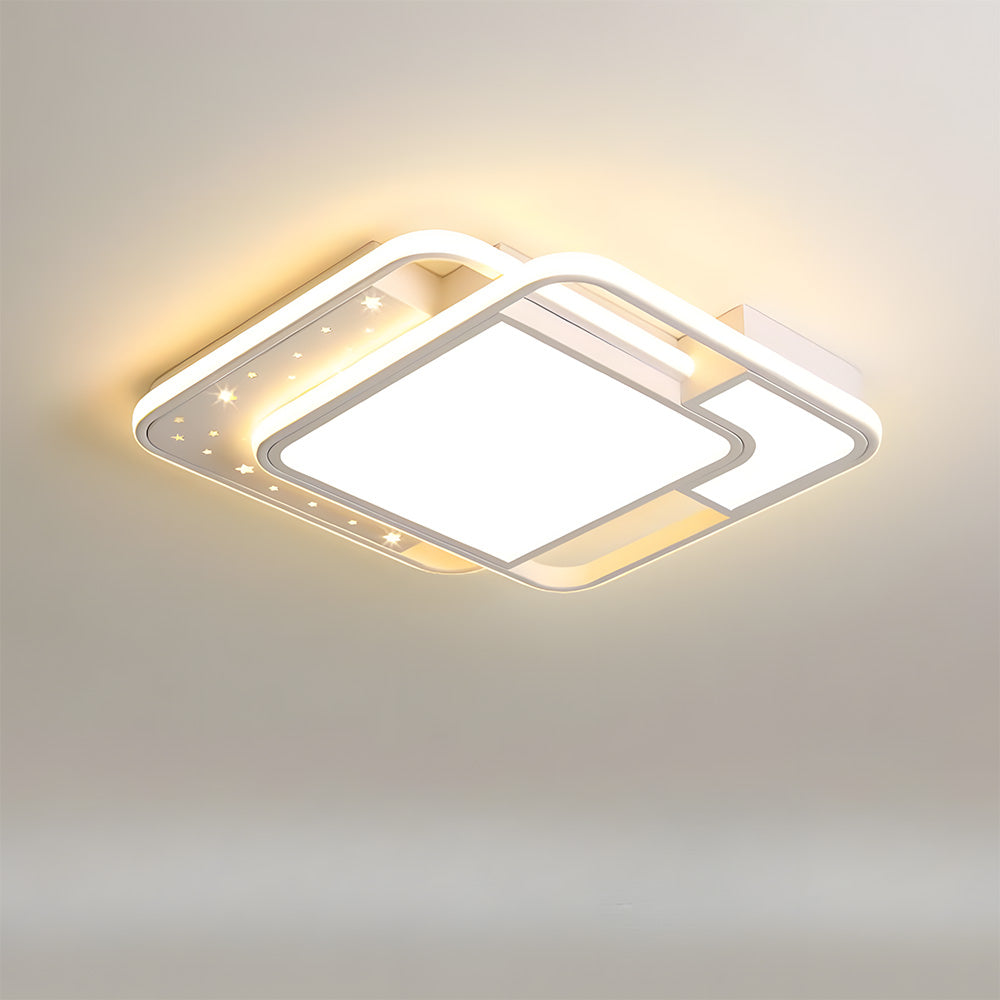 モダンな星空模様の白色LEDリビングルーム用シーリングライト