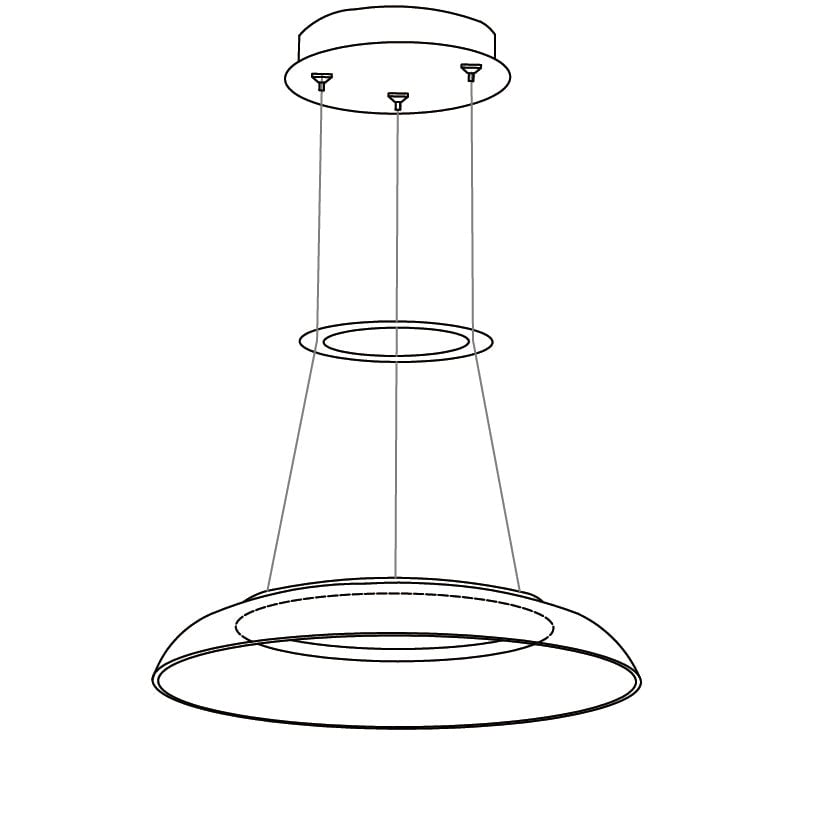 グラデーションサークルシャンデリア