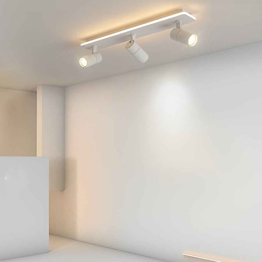 キッチン用のシンプルなトラック天井（白黒）