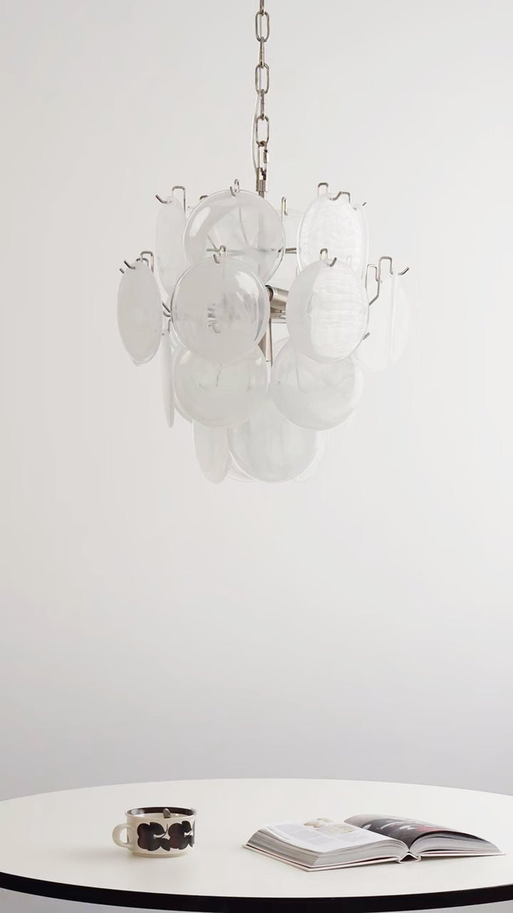 Loire Valley Glass Chandelier