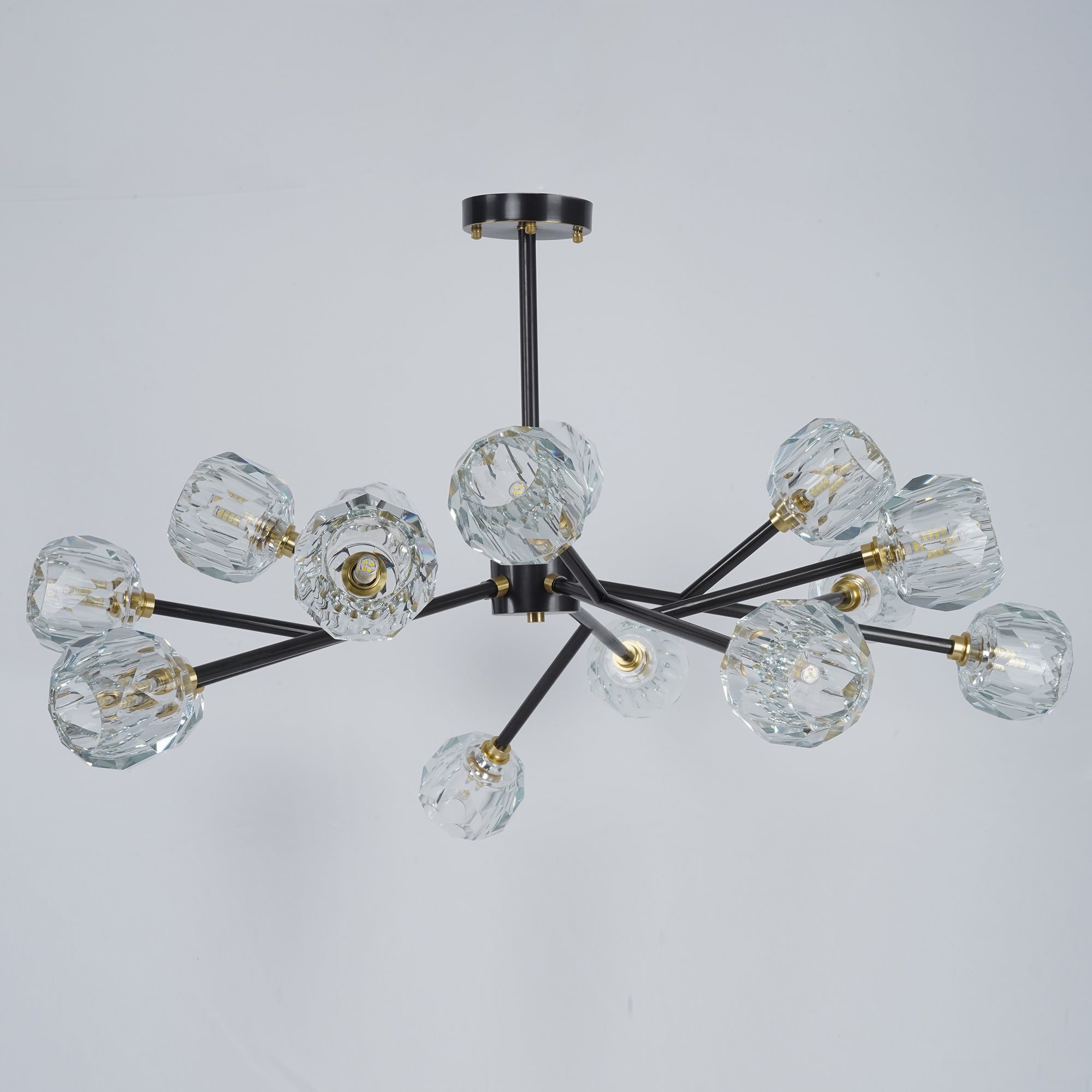 Crystal Ball Round Cluster Chandelier
